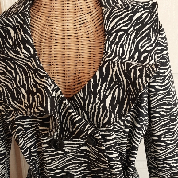 Sandro Studio Zebra Print Jacket - Picture 6 of 8